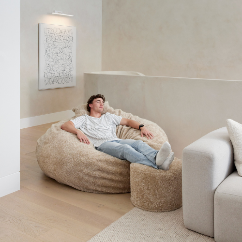 Ottoman Cover ~ Biscotti Teddy
