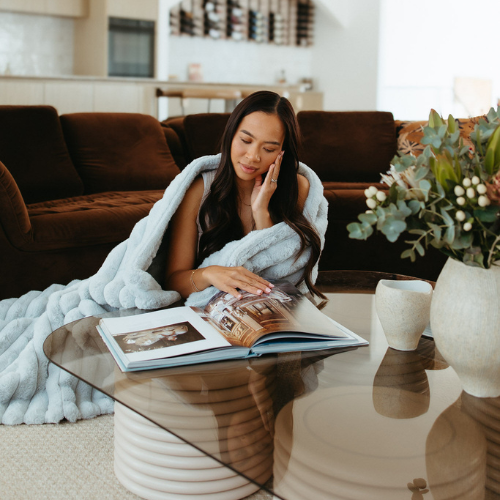Cloud Blanket ~ Grey Ribbed