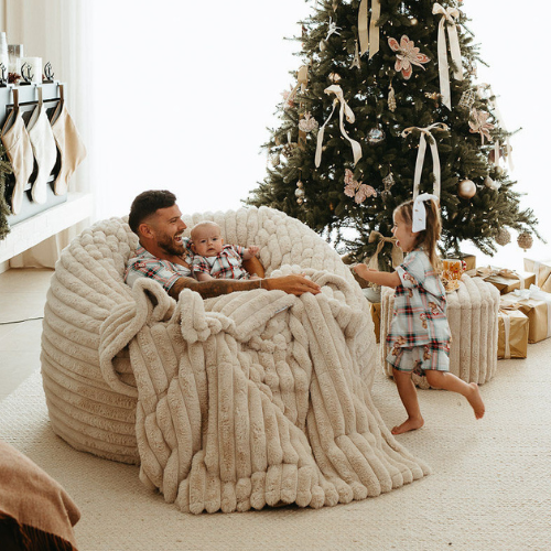 Cosy Cloud (L) Bundle ~ Taupe Ribbed Faux Fur (PRE-ORDER)