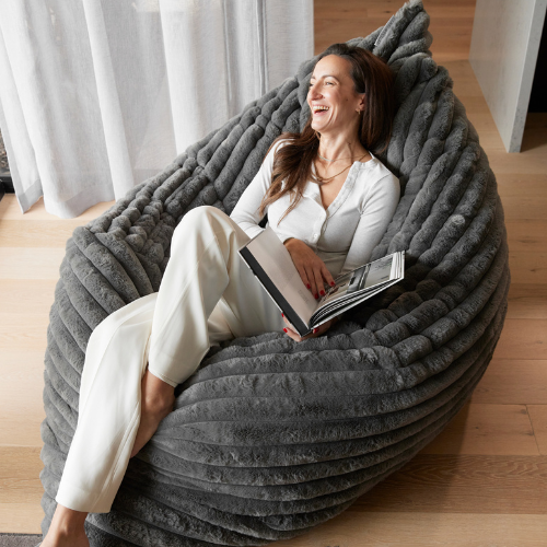 Crash Cloud ~ Charcoal Ribbed