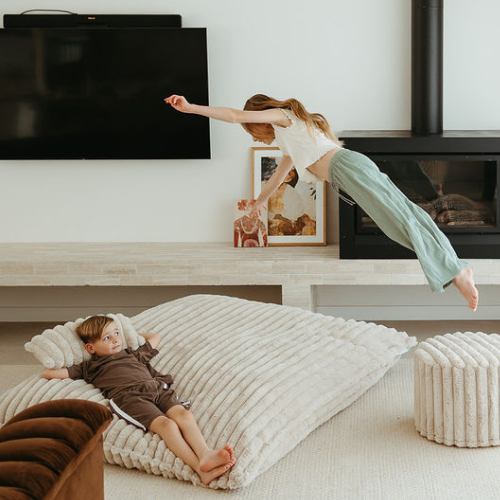 Crash Cloud ~ Taupe Ribbed