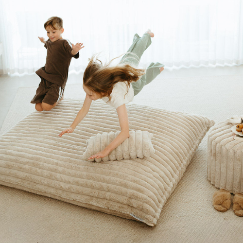 Crash Cloud Bundle ~ Taupe Ribbed Faux Fur