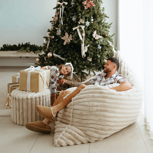 Crash Cloud Bundle ~ Taupe Ribbed Faux Fur