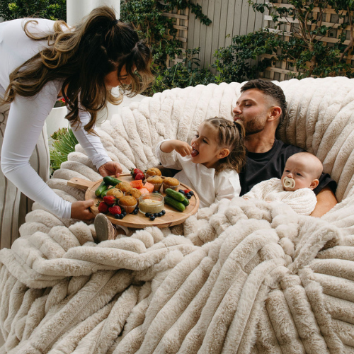 Haven Cloud (XL) Bundle ~ Taupe Ribbed Faux Fur