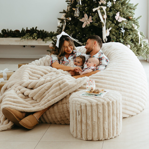 Haven Cloud (XL) Bundle ~ Taupe Ribbed Faux Fur