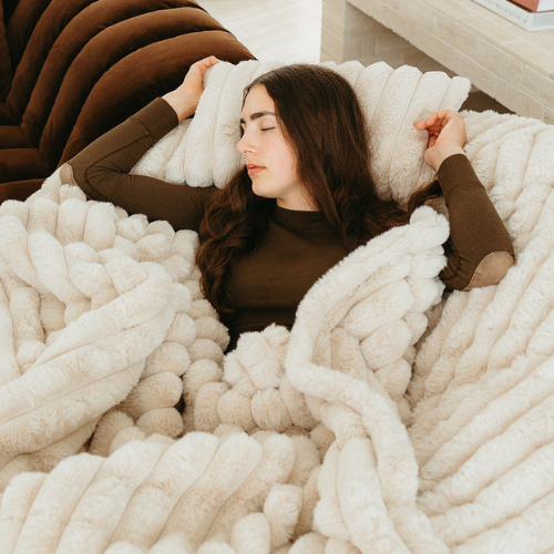 Pillow ~ Taupe Ribbed