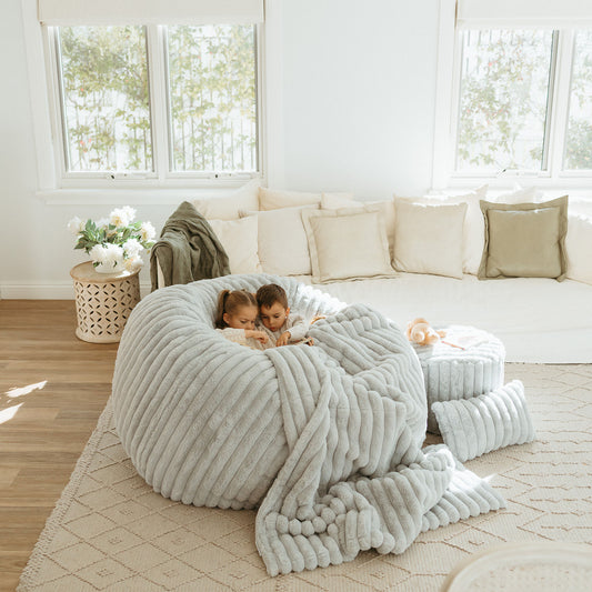 Cosy Cloud (L) Bundle - Grey Ribbed Faux Fur [PRE-ORDER ~ JUNE]