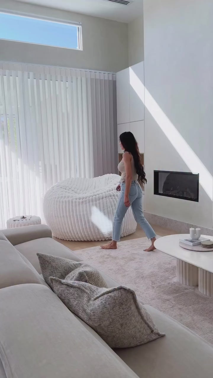 Haven Cloud (XL) ~ White Ribbed